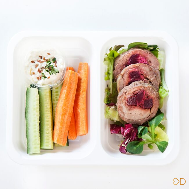 Krabička s mäsom a zeleninou. EasyDiet a krabičková strava pre vašu fit proteinovú diétu.