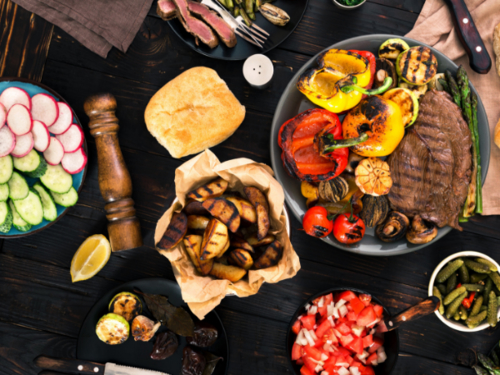 grilované jedlo s EasyDiet