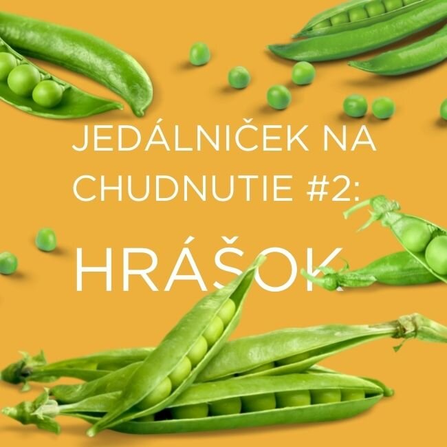 Zelený hrášok pri diéte. Krabičkové jedlo EasyDiet ako chutný zdroj rastlinných bielkovín.