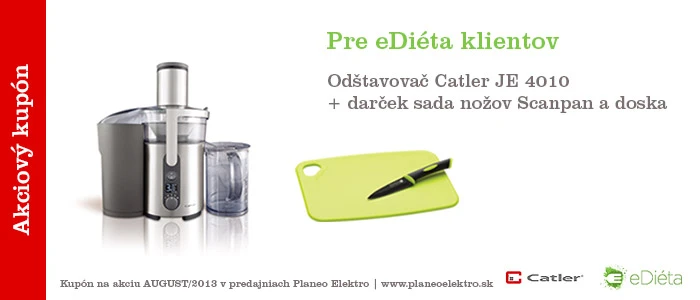 odšťavovač Catler plus darček edieta