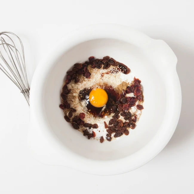 zmes na mandľové bisquity so sušenými hrozienkami a brusnicami