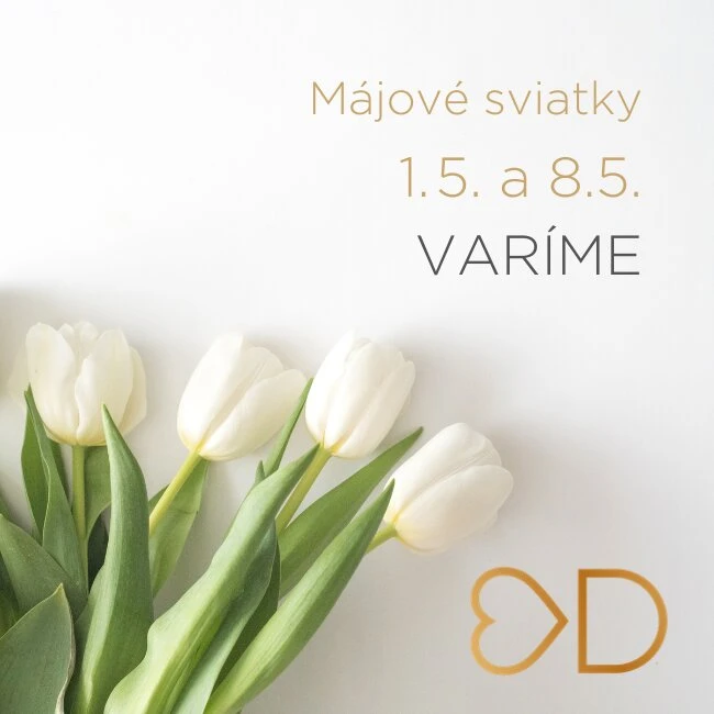 biele tulipány a májové sviatky s EasyDiet