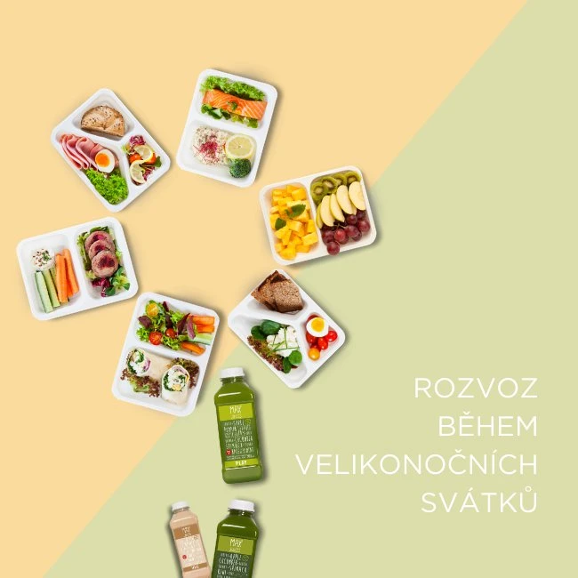 Veľkonočný rozvoz krabičkovej diety a čerstvých džúsov EasyDiet.