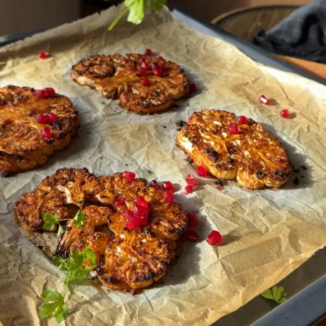 jedlo z karfiolu vhodné ako obed alebo večera - pečený karfiol podľa EASYDIET receptu