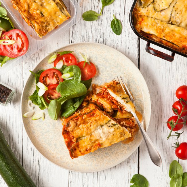 Fleischlasagne mit Zucchini (mehlfrei)