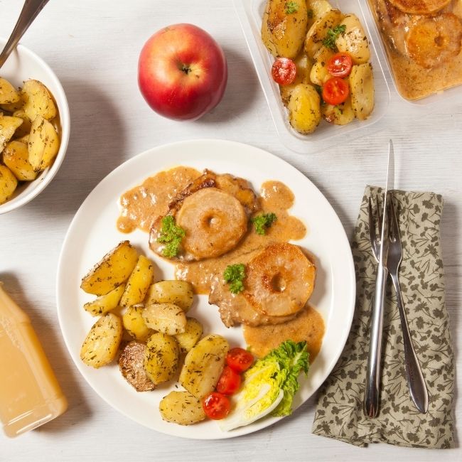 bravčové karé na smotane s jablkami EASYDIET