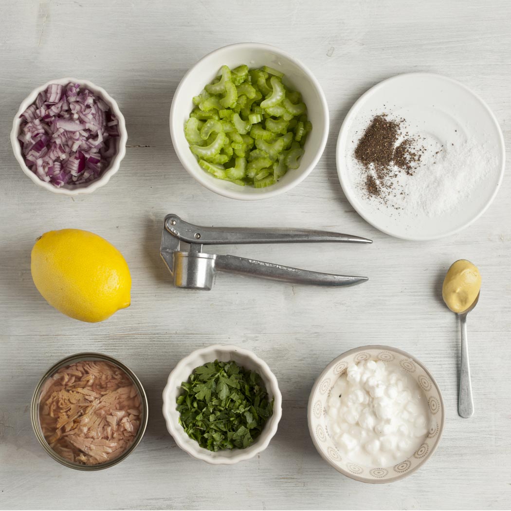 suroviny na prípravu tuniakovej nátierky