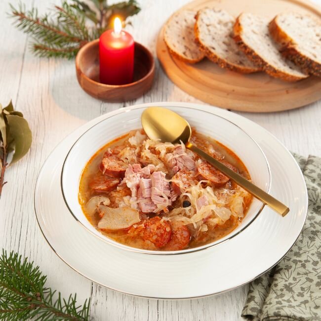 Rezept für eine traditionelle Weihnachtskrautsuppe