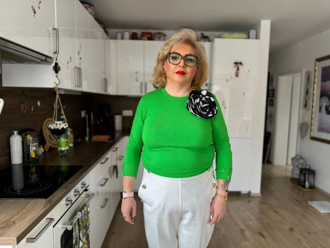 Andrea pred začiatkom chudnutia