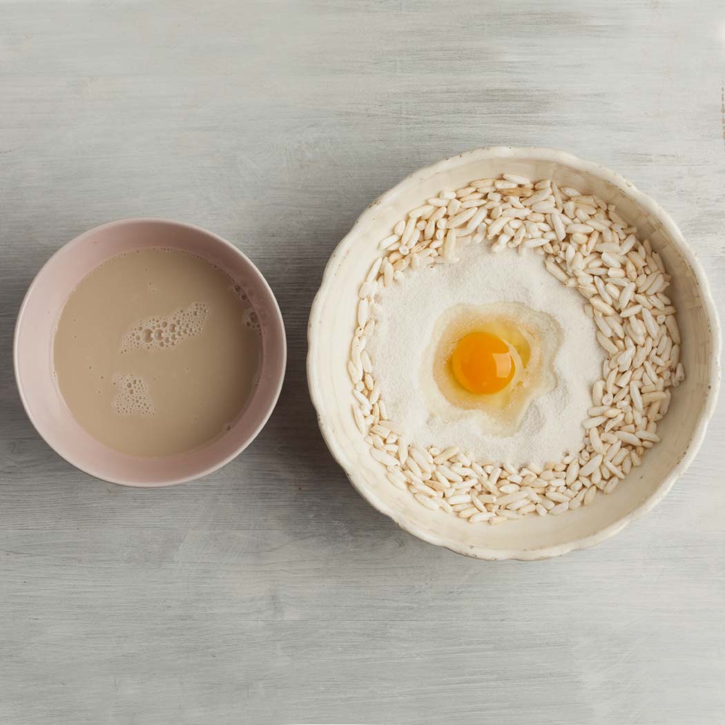 vajíčko, ryžové burizóny, ryžová múka