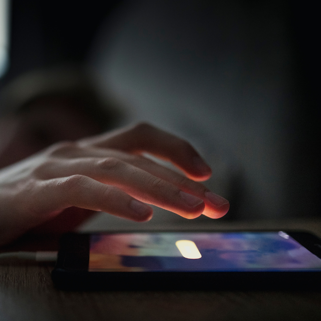 smartphone, modré svetlo