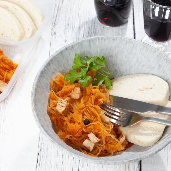 Rezept für Segediner Gulasch aus Putenfleisch