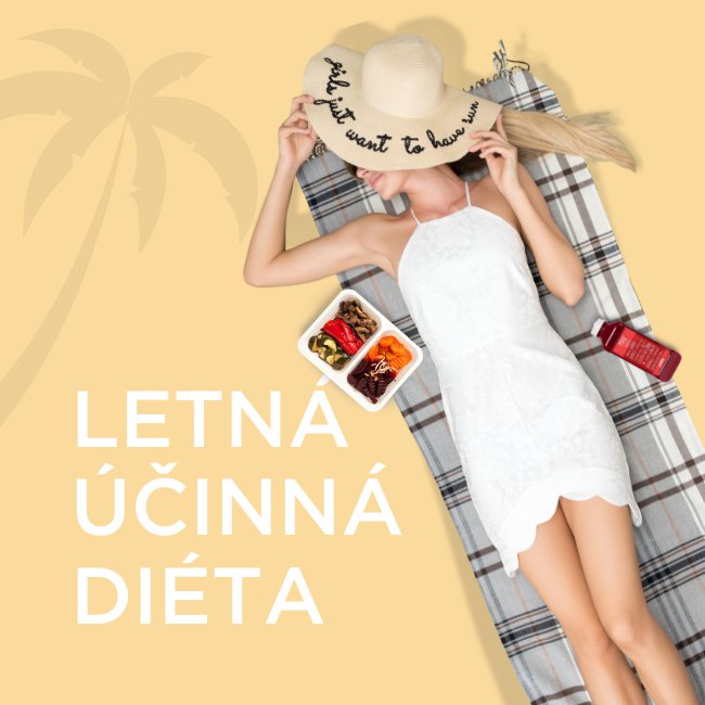 Žena s klobúkom a krabičkou. EasyDiet a zdravá krabičková diéta pre vašu letnú formu.
