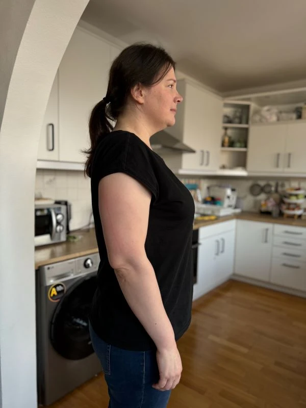 Katka pred chudnutím s krabičkami