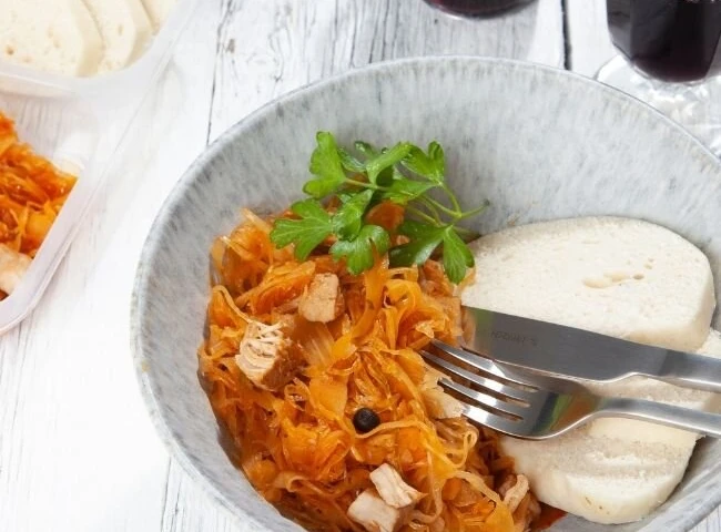 Rezept für Segediner Gulasch aus Putenfleisch